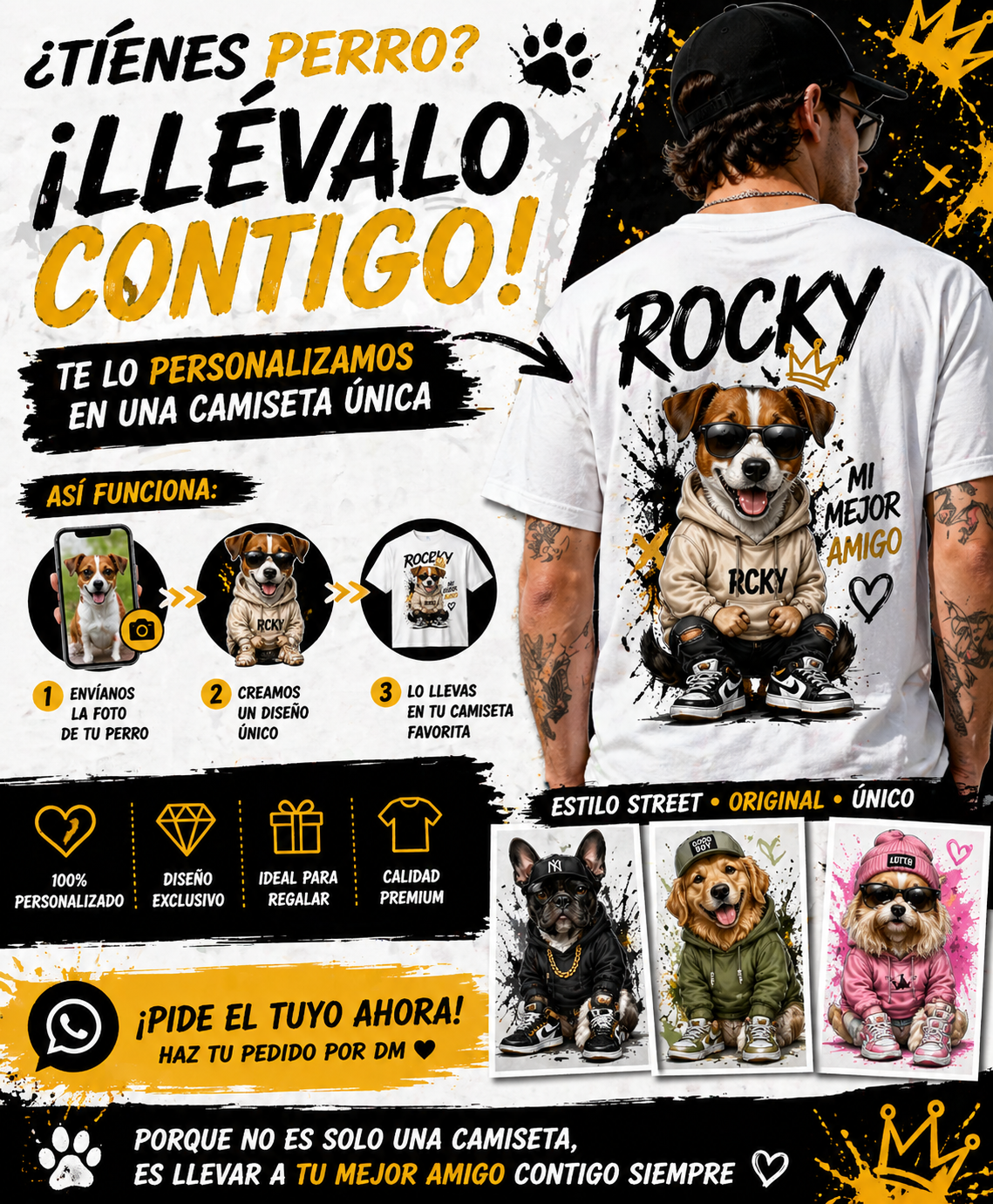 Camiseta personalizada mascota
