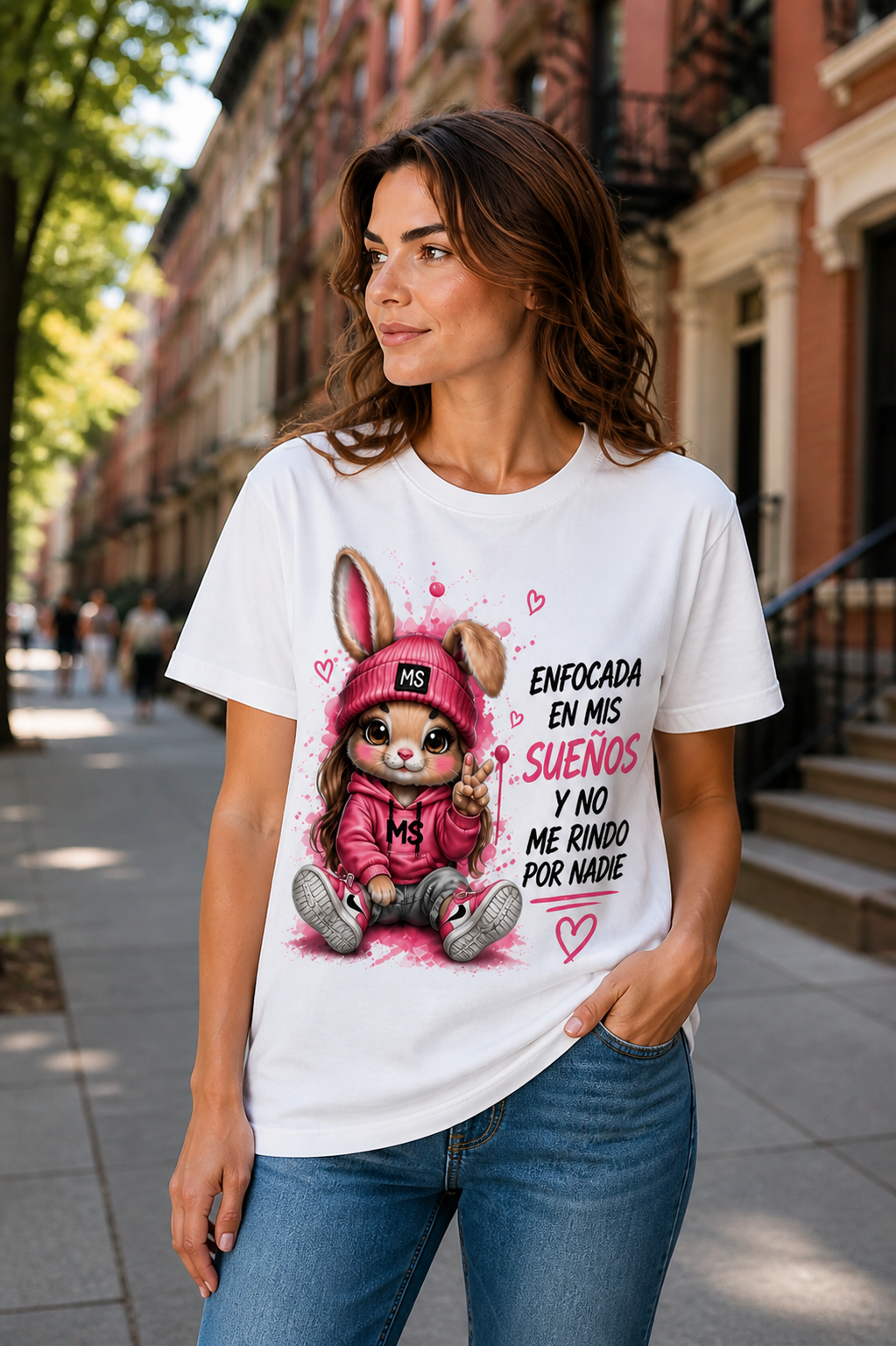 Camiseta "Enfocada en mis sueños"- Diseño motivacional mujer | Marta Sainz