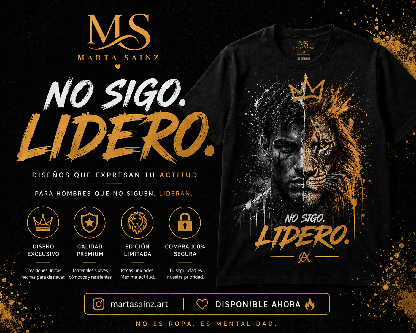 Camiseta ALFA – No sigo, lidero